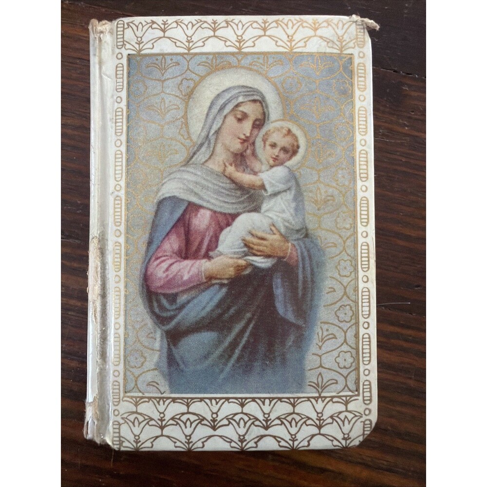Vintage 1933 God’s Child Catholic Prayer Book Rev. Colgan Celluloid Crucifix